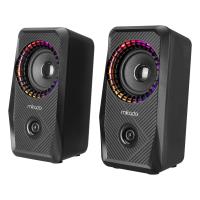 MIKADO MD-S26 JOY 2.0 Multimedia 3W*2 Siyah USB RGB Işıklı Gaming Speaker Hoparlör - 1
